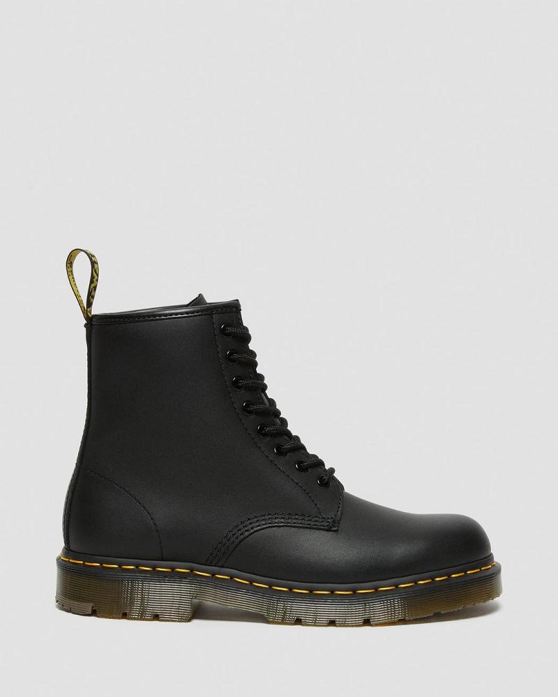 Dr Martens 1460 Slip Resistant Leren Veterlaarzen Heren Zwart | NL 279ZUT